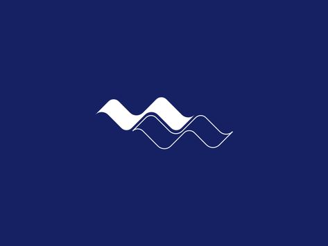 River Logo, Ci Design, Wave Logo, Graphic Design Infographic, Waves Logo, Text Layout, Learn To Swim, Branding Agency, Blue Logo