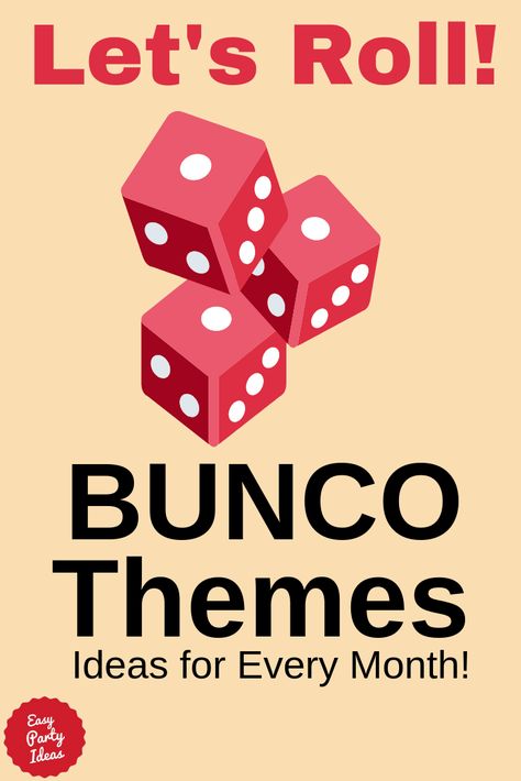 Lots of Bunco Themes - Themes for every month! Game Night Ideas For Kids, Board Game Night Snacks, Family Board Game Night, Game Night Kids, Bunco Party Themes, Family Game Night Food, Family Game Night Ideas, Game Night Snacks, Game Night Ideas