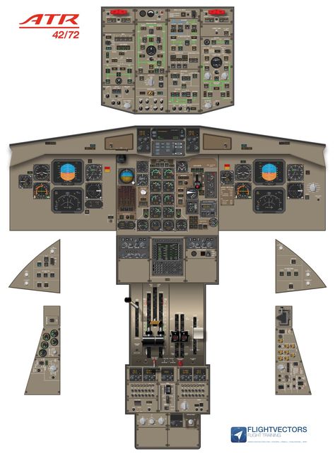 ATR 42/72 Flight Training, Poster Store, Flight Deck, Flight, Online Store, Layout, Train