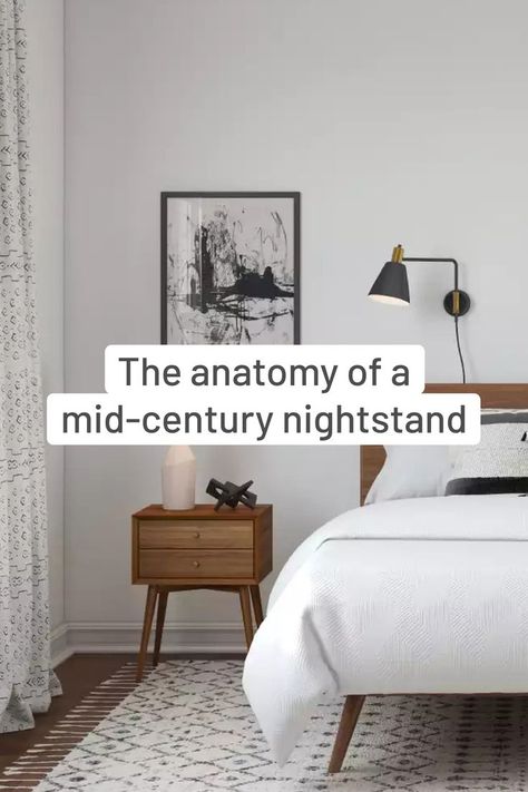 Almost ten thousand people search for the term ‘mid-century nightstand’ in Google in a single month, only in the US. But it’s also enough to take a look at pinterest, to realize the popularity of mid-century modern furniture. In this article, we focus on mid-century nightstands: how do they look and what makes them mid-century? We'll cover wood types, wood tones, design, function with a bit of historical background as well. Midcentury Nightstand, Mid Century Nightstand, Nightstand Decor, People Search, Historical Background, Wood Tones, Ten Thousand, Mid Century Modern Furniture, Types Of Wood