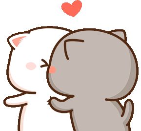 Kiss Cute Sticker - Kiss Cute Couple - Discover & Share GIFs Cutie Cat-chan, Calin Gif, Kiss Cute, Peach Goma, Peach Cat, Cute Kiss, Chibi Cat, Cute Bear Drawings, Cute Cartoon Images