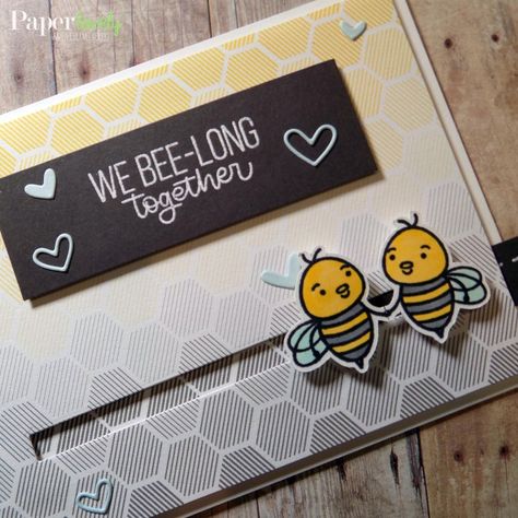 10 Cards | 1 Kit – SSS July 2019 Card Kit (Part 2 of 2) – PaperLovely Diy Slider Card, Bee Thankful, Spinner Card, Birthday Card Drawing, Mommy To Bee, Slider Cards, Weather Today, Bee Cards, Card Drawing