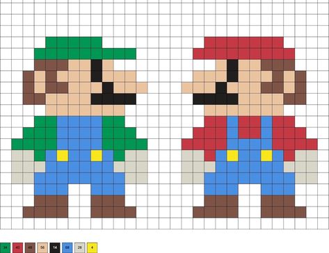 Get over 30 patterns for Mario perler beads! There are a variety of characters and symbols from Nintendo's classic game series. These Super Mario hama beads are perfect for kids or adults! Mario And Luigi Perler Bead Patterns, Mario And Luigi Perler Beads, Mario Melty Bead Patterns, Mario Melty Beads, Super Mario Pixel Art 8 Bit, Small Mario Perler Bead Patterns, Luigi Perler Bead Patterns, Perler Bead Mario Patterns, Super Mario Perler Bead Patterns