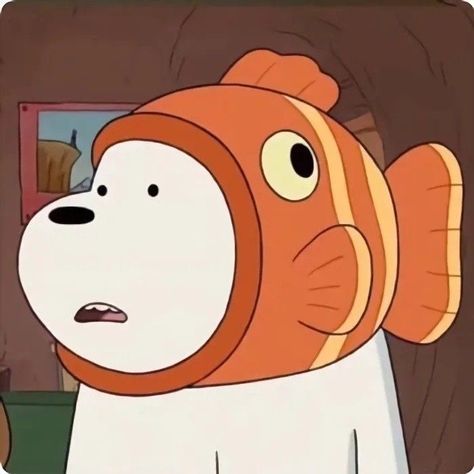 Ice Bear, Cartoon Character, Orange