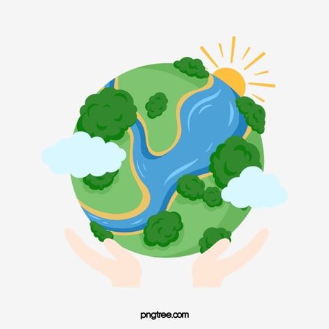 Poster Alam Sekitar, Earth Illustration Design, Poster Sustainability, Happy Environment Day, Earth Clipart, World Clipart, Happy Environment, Tata Surya, Dream Background