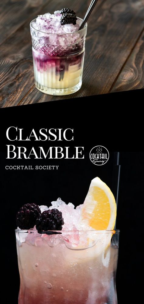 Bramble Cocktail Recipes, Gin Bramble Cocktail, Blackberry Brandy Cocktail, Blackberry Gin Cocktail, Blackberry Bramble Cocktail, Bombay Bramble Cocktail, Blackberry Liquor Cocktail Recipes, Bramble Recipe, Blackberry Cocktail