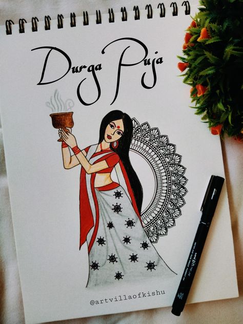 Girl mandala Dusshera Mandala Art, Dusshera Drawing Images, Navratri Sketch Drawing, Navaratri Drawings Easy, Dusshera Drawings, Navratri Drawing Ideas Easy, Devi Mandala Art, Girl Mandala Drawing, Navratri Mandala Art