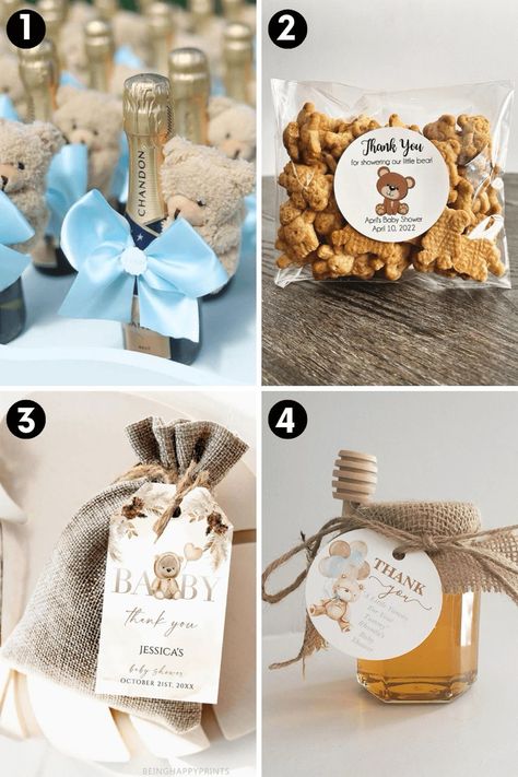 Khloe Kardashian Teddy Bear Party, Bear Theme Shower Favors, Bear Theme Thank You Gifts, Bear Table Centerpieces, Can Barely Wait, Teddy Bear Baby Shower Theme Treats Table, Can't Bearly Wait Theme, We Can Barely Wait Favors, Can’t Barely Wait Decor