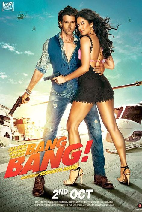 Bang Bang 2014 Movie HD Wallpapers & Pictures at http://www.hdwallcloud.com/bang-bang-2014-movie-hd-wallpapers-pictures/ Vishal Dadlani, Dhoom 2, Bollywood Poster, Vishal Shekhar, Movies 2014, Movie Cast, Hindi Video, Bollywood Posters, Picture Movie