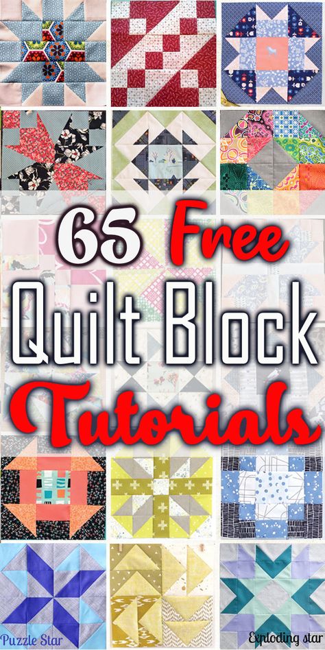 Free Quilt Block Tutorials & Patterns Patchwork, Quilt Square Patterns Free, Easy Large Block Quilt Patterns, Quilt Block Designs Squares, 5 Patch Quilt Blocks, 12.5” Quilt Blocks, 12.5” Quilt Block Pattern, 9.5 Inch Quilt Block Patterns, Popular Quilt Blocks