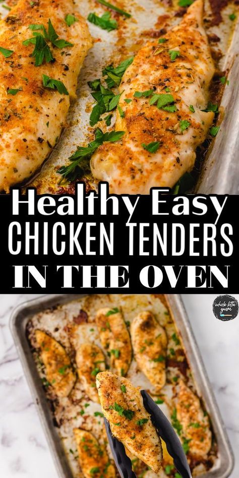 Healthy Chicken In The Oven, Easy Chicken Tender Recipes Healthy, Chicken Tenderloin Recipes Gluten Free, Oven Baked Chicken Fillets, Easy Healthy Chicken Tender Recipes, Juicy Chicken Tenderloins In Oven, Low Cholesterol Baked Chicken Recipes, Chicken Tenders Healthy Recipes, Low Sodium Chicken Tenders Recipes