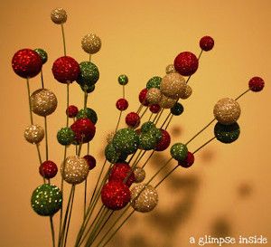 Diy Branches, Christmas Tree Picks, Christmas Picks, Glitter Colors, Floral Picks, Navidad Diy, Styrofoam Ball, Easter Tree, Winter Diy