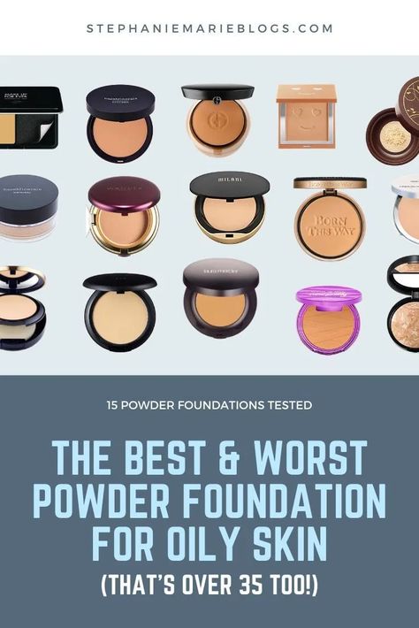 The BEST & WORST Powder Foundation for Oily Skin that's over 35. In depth powder foundation reviews. Best Powders For Oily Skin, Best Pressed Powder For Oily Skin, Powder Foundation For Oily Skin, Drugstore Powder Foundation, Best Drugstore Powder, Drugstore Powder, Hr Job, Full Coverage Powder Foundation, Best Powder Foundation