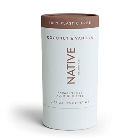 Native Plastic Free Deodorant, Native Deodorant Coconut Vanilla, Native Skincare, Native Coconut Vanilla, Vanilla Deodorant, Native Products, Coconut Deodorant, Sunshine Daydream, Native Deodorant