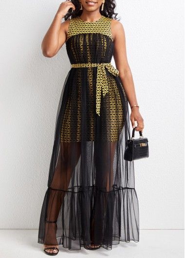 All Black Summer Outfits Black Women, Black Dress Style Ideas, New Dress Designs Fashion, African Dress Styles, Simple Maxi Dress, Geometric Clothing, Mesh Gown, African Print Dress Ankara, Best African Dresses