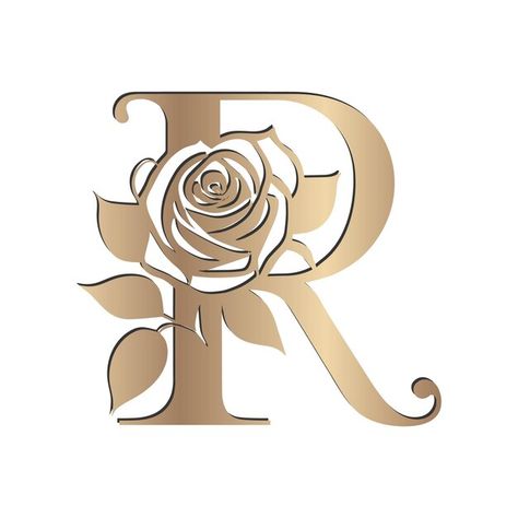 R Logo Design Fonts, R Tattoo Letter, R Letter Logo, Minimal Logos Inspiration, R Design, Logo Rose, R Logo, Logo Design Feminine, R Tattoo