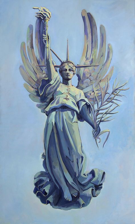 Lady Liberty Illustration, Lady Liberty Painting, Goddess Of Freedom, Lady Liberty Art, Libertas Goddess, Freedom Painting, Liberty Statue, Freedom Art, Patriotic Pictures