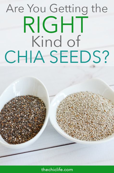 Are you getting the right kind of chia seeds? White, black, brown - which color is best and which color should you avoid. Is one more nutritious? Do they taste different? Click to learn more #health #healthandwellness #wellness #healthtips #naturalhealth #healthfacts Chia Seed Dressing, Benefits Of Chia Seeds, What Do Chia Seeds Do For You, How Much Chia Seeds To Eat Daily, How To Drink Chia Seeds, Benefits Of Eating Chia Seeds, Are Chia Seeds Good For You, The Only Way I Can Eat Chia Seeds, White Chia Seeds