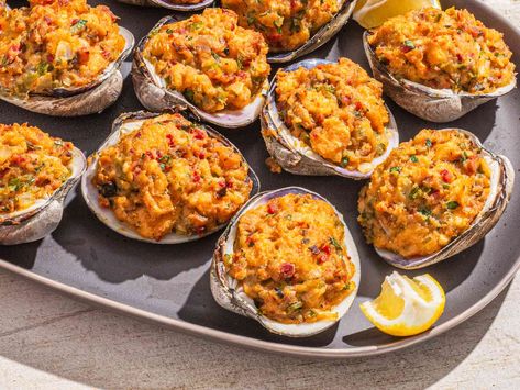 Stuffies Recipe, Stuffed Quahogs, Stuffed Clams, Coastal New England, Green Pastures, Stale Bread, Gooey Cheese, Stone Walls, Oven Cleaning