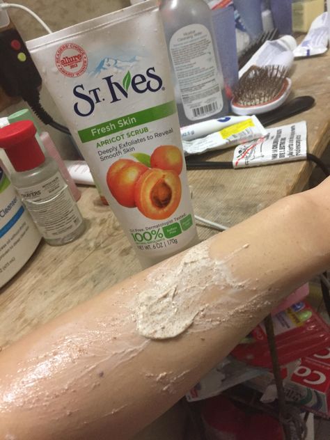 [PSA] For us unfortunate souls who own a bottle of St. Ives Apricot Scrub: don't toss it. Instead repurpose as a mild body scrub! St Ives Apricot Scrub, Apricot Scrub, Hygiene Care, Beauty Supplies, Fresh Skin, Facial Scrubs, St Ives, Beauty Skincare, Main Character