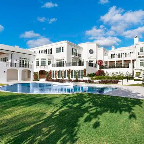 The Most Expensive Neighborhoods in Every State Aesthetic Mansion, Beach Houses For Sale, House Mansion, Restful Bedrooms, Mega Mansions, Modern Mansion, Palm Beach Florida, Waterfront Property, Palm Beach County