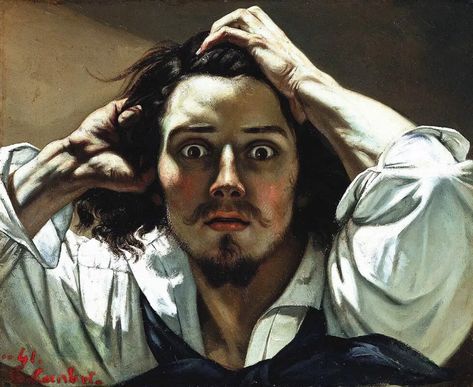 The Desperate Man, Desperate Man, Famous Self Portraits, World Famous Paintings, Famous Portraits, Gustave Courbet, Vevey, Oil Painting Reproductions, Caravaggio