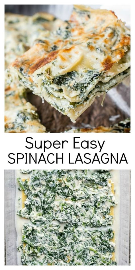 Healthy Spinach Lasagna Recipes, Spinach Lasagna Recipe Easy, Lasagna Recipe With Spinach, Healthy Spinach Lasagna, Lasagna Recipe Easy, Easy Spinach Lasagna, Spinach Lasagna Recipe, Veggie Lasagna Recipe, Creamy White Sauce