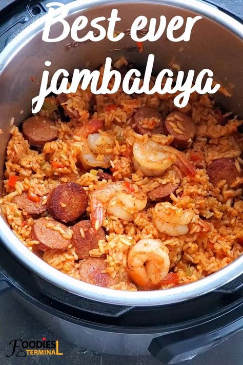 Best Jambalaya Recipe, Jambalaya Recipe Instant Pot, Jambalaya Recipes, Instant Pot Jambalaya, Cajun Spices, Jambalaya Recipe Easy, Instant Pot Pasta Recipe, Louisiana Style, Instant Rice