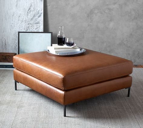 Leather Ottoman Coffee Table, Brown Ottoman, Brown Sectional, Leather Storage Ottoman, Sectional Ottoman, Ottoman Coffee, Ottoman Coffee Table, Upholstered Ottoman, Leather Ottoman