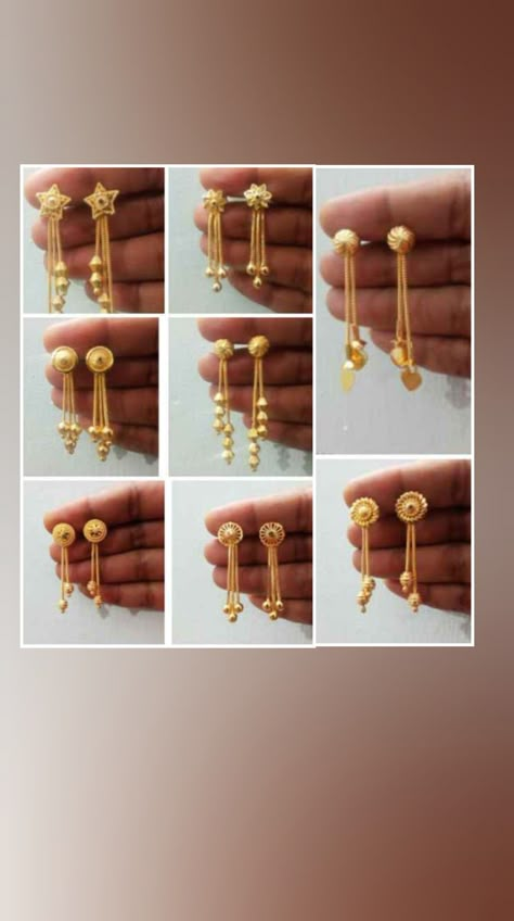 Kammalu Designs Gold, Maatilu Gold, Kammalu Designs, Ear Rings Gold, Wedding Jewelry Simple, Small Earrings Gold, Jewelry Necklace Simple, Gold Earrings Indian, Gold Jewels Design