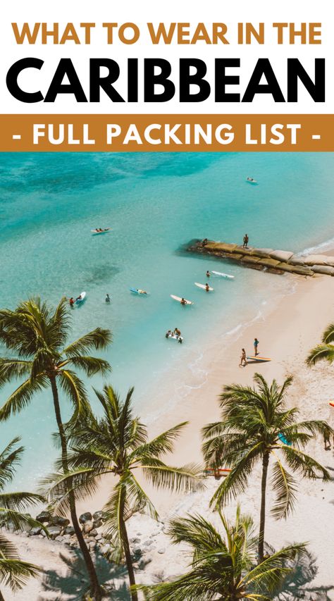 What to Pack for a Caribbean Vacation - Packing List and Tips Antigua Outfit Ideas, What To Pack For Curacao, What To Pack For Tropical Vacation, What To Pack For St Lucia, Outfits For Caribbean Vacation, What To Pack For Bahamas Vacation, Caribbean Vacation Packing List, Packing For Bahamas, Aruba Packing List