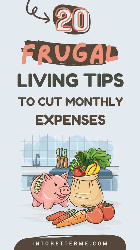 Discover 20 creative frugal living ideas to minimize your monthly living expenses. These simple yet powerful tips will help you reduce spending and boost your savings. Embrace a frugal lifestyle and achieve financial peace of mind. #FrugalLiving #MoneySavingIdeas #FinancialPeace Frugal Kitchen, Budget Living, Frugal Habits, Save Money Tips, Conscious Lifestyle, Living Frugal, Saving Money Frugal Living, Money Saving Methods, Cut Expenses