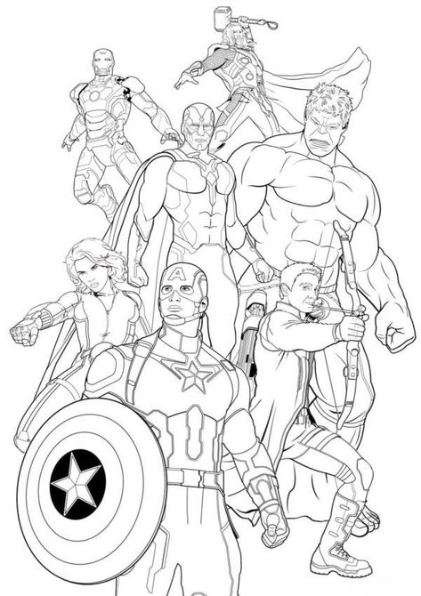 Meals Videos, Avengers Drawings, Avengers Coloring Pages, Superhero Coloring Pages, Avengers Coloring, Avengers Team, Marvel Coloring, Superhero Coloring, Dragon Coloring Page