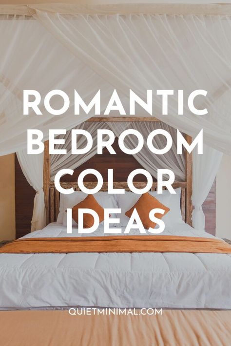 romantic bedroom color ideas Romantic Bedroom Paint Colors, Bedroom Ideas Yellow, Romantic Bedroom Colors, Bedroom Color Ideas, Romantic Bedroom Ideas, Romantic Bedrooms, Brighter Bedroom, Minimal Interior, Accent Wall Paint