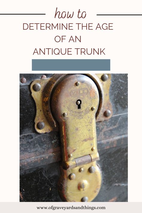 How To Restore Old Steamer Trunk, Steamer Trunk Locks, Old Trunk Display Ideas, Old Trunks Ideas Decor, Trunk Restoration Diy, Repurposed Old Trunks, Old Trunk Redo Diy, Old Trunk Ideas Repurposed Diy, Antique Trunks Restoration