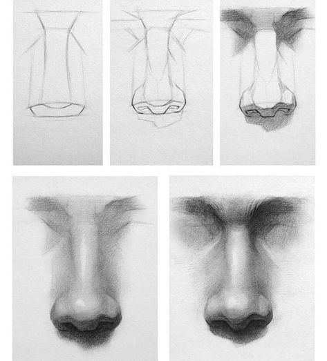 Art tutorial by Cuong Nguyen - art post - Imgur 얼굴 드로잉, Nose Drawing, 얼굴 그리기, Drawing Faces, Gesture Drawing, Anatomy Drawing, The Nose, Pencil Portrait, Anatomy Art