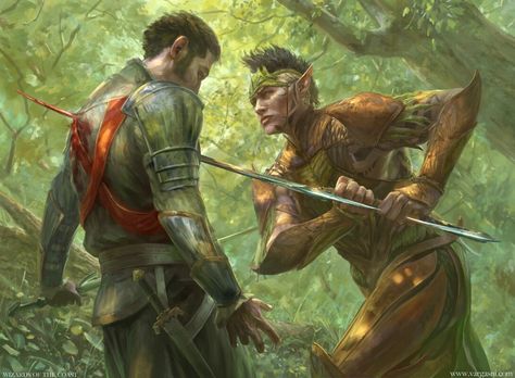 Elf Rogue, Deciduous Forest, Arte Peculiar, Mtg Art, High Elf, Leather Armor, Fantasy Races, Modern Fantasy, Fantasy Concept Art