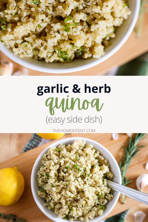 Healthy Quinoa Recipes Sides, Quinoa And Asparagus Recipes, Quinoa Side Dish For Fish, Lemon Quinoa Recipes, Fish And Quinoa Recipes, How To Flavor Quinoa, Warm Quinoa Recipes, Quinoa Side Dish Recipes, Quinoa Recipes Healthy Easy