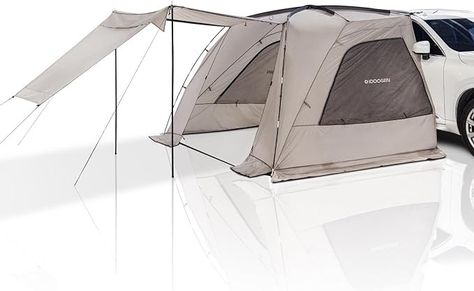 Amazon.com : IDOOGEN SUV Tents for Camping, Waterproof Tailgate Tent with Shade Awning Portable Car Side Tents with 3 Doors & 2 Mesh Windows Hatchback Tent for SUV MPV Van,Large(75'') : Sports & Outdoors Tents For Camping, Tailgate Tent, Suv Tent, Short Stays, Rv Car, Car Awnings, Car Tent, Car Side, Outdoor Tent