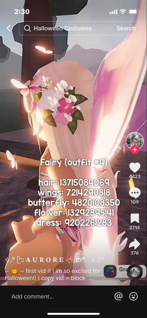 Berry Avenue Codes Mermaid, Mermaid Codes Berry Ave, Id Code Berry Avenue Outfit, Roblox Fairy Outfit Codes, Berry Avenue Codes Princess, Cute Fairy Blush Roblox Code, Roblox Costume Codes, Halloween Costumes Berry Ave Codes, Berry Avenue Halloween Outfit Codes