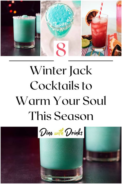 Collage of 4 winter jack cocktails. Jack Daniel’s Winter Jack Recipes, Winter Jack Cocktails, Winter Jack Recipes Drinks, Jack Daniels Cocktail, Jack Fire Drinks Recipes, Winter Jack Daniels Recipes, Coctails Recipes Easy Winter, Jack Daniels Fire Drinks Recipes, Jack Daniels Winter Jack Recipes