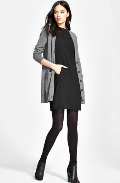 For Cold to Hot classic dress and cardigan Stylish Business Casual, Formal Clothes, Petite Dress, Elegante Casual, Style Watch, Cardigan Outfits, Versatile Outfits, The Great Gatsby, Casual Work Outfits