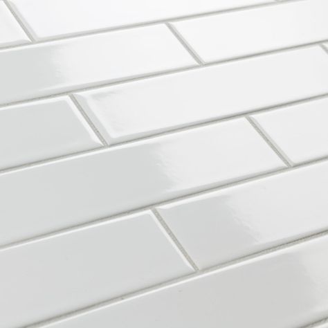 White Ceramic Floor, Ash Wood Floor, Affinity Tile, Subway Tiles Bathroom, Fireplace Facade, Rectangle Tiles, Ceramic Subway Tile, Merola Tile, White Subway Tile