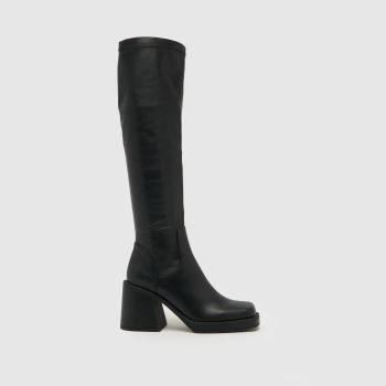 Chunky Knee High Boots Outfit, Black Boots Aesthetic, Platform Knee Boots, Mid Calf Leather Boots, Calf Leather Boots, Platform Knee High Boots, Long Black Boots, Black Knee Boots, Black High Boots