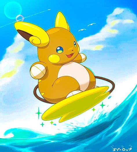 Alolan Raichu Alolan Raichu Wallpaper, Alolan Raichu Art, Pokémon Painting, Alolan Raichu, Pikachu Evolution, Pokémon Party, Pokemon Painting, Pikachu Art, Pokemon Tattoo