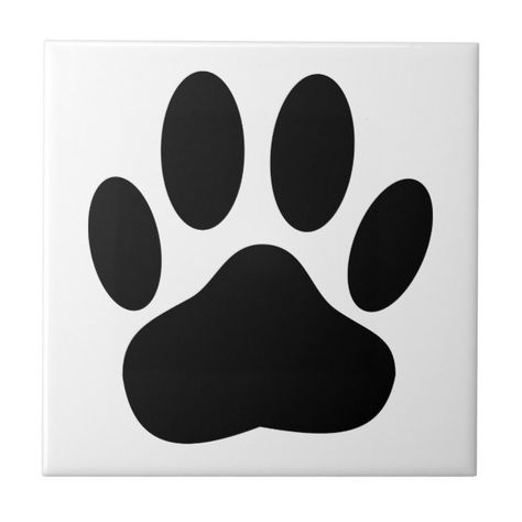 Dog Pawprint Tile #pawprint #black #paw #pawprint #dogpaw #Tile Affiliate Colorful Mosaic Tile, Boo Tattoo, Puppy Products, Mosaic Stepping Stone, Puppy Paw Prints, Colorful Mosaic, Tile Crafts, Puppy Paws, Bear Dog