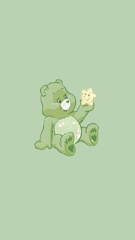 #green #wallpaper #baddie #care #bear #carebears #carebearaesthetic #lucky Green Wallpaper Baddie, Wallpaper Baddie, Funny Christmas Wallpaper, Care Bears Vintage, Green Bear, Pink Wallpaper Backgrounds, Pretty Phone Wallpaper, Drawing Wallpaper, Bear Wallpaper