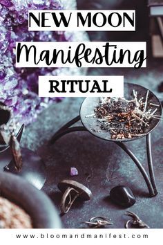 Spells For The New Moon, New Moon In Capricorn Ritual, How To Set New Moon Intentions, Super New Moon Ritual, New Moon Altar, New Moon Ritual Manifestation, Capricorn Magic, Manifestation Party, Manifest Ritual