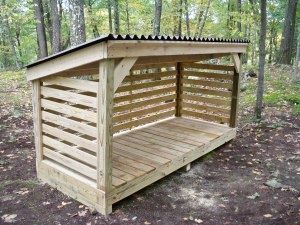 7 Innovative & Beautiful Ways to Store Firewood | Tiny Wood Stove Firewood Shed, Firewood Rack, Storage Shed Plans, Firewood Storage, Backyard Sheds, Backyard Shed, Wood Shed, Building A Shed, Shed Plans