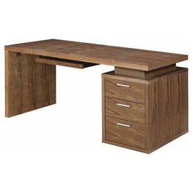 Walnut Desk Office, Walnut Wood Desk, Computer Table Design, Woodworking Desk Plans, Office Table Design, Woodworking Desk, Wood Computer Desk, Modern Desks, Desk Plans